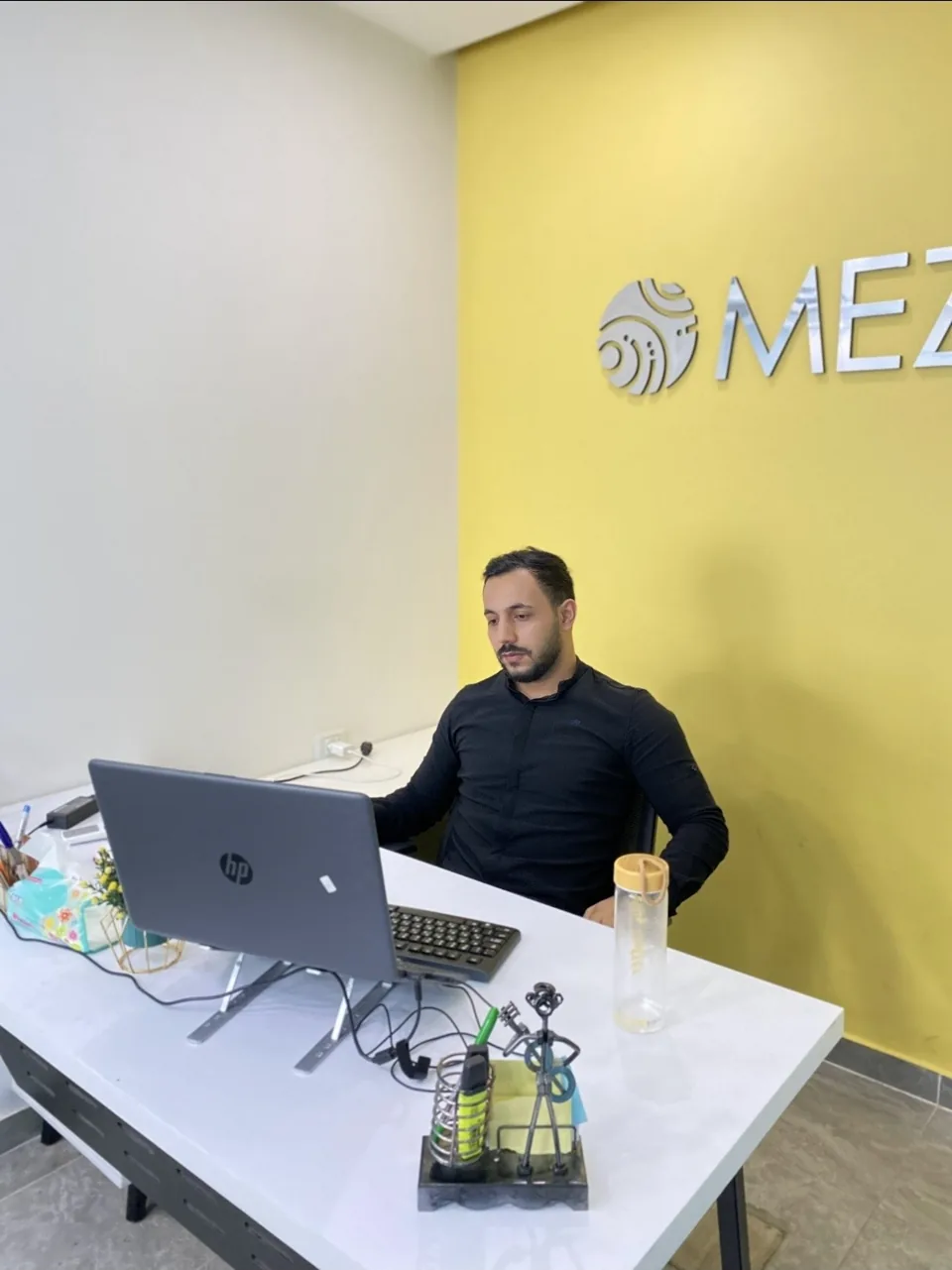 Mohammed before, working in digital marketing